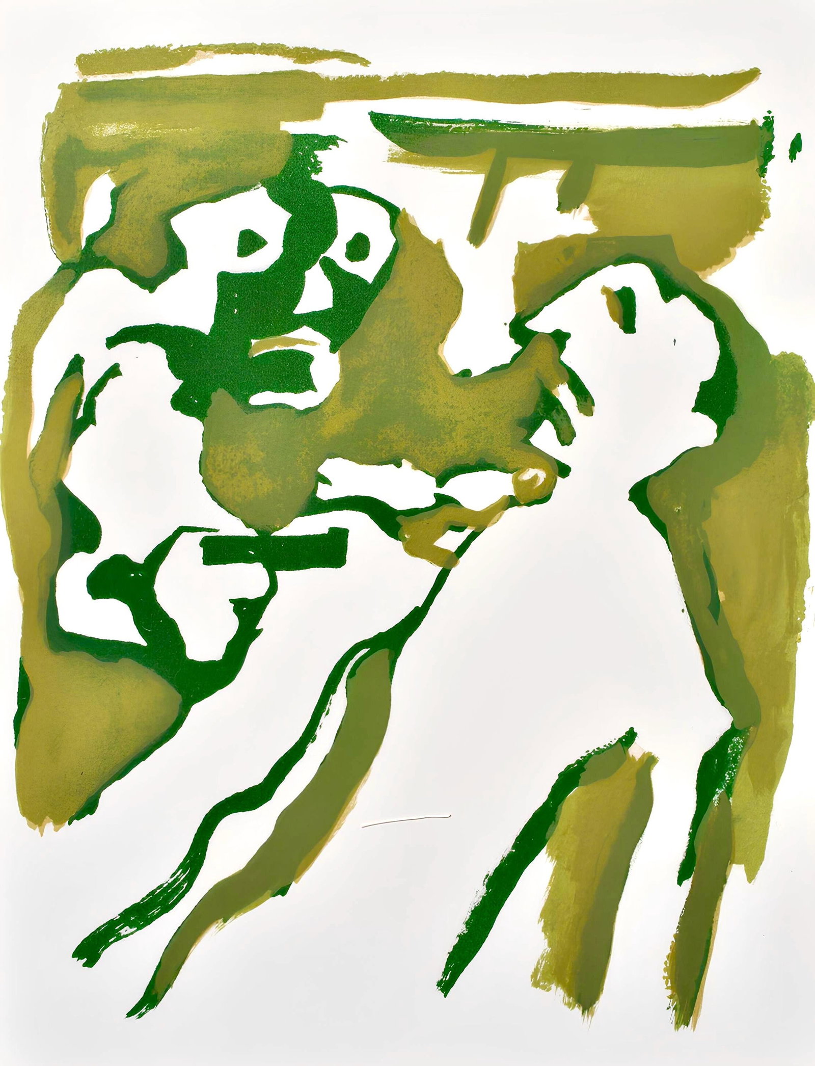 Lithograph - Francisco Bors - Composition - uvres compltes d'Albert Camus (1 of 5)