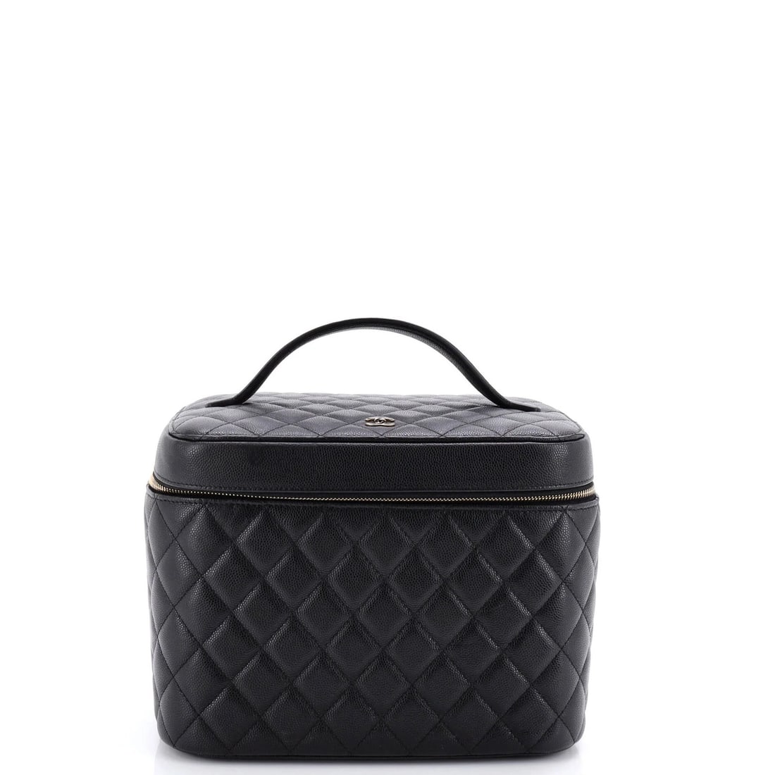 Large Chanel Classic Vanity Case Quilted Caviar: Large Chanel Classic Vanity Case Quilted Caviar This listing features Large Chanel Classic Vanity Case Quilted Caviar. Item specifics are provided below. Item Specifics: Brand: Chanel Exterior Materia