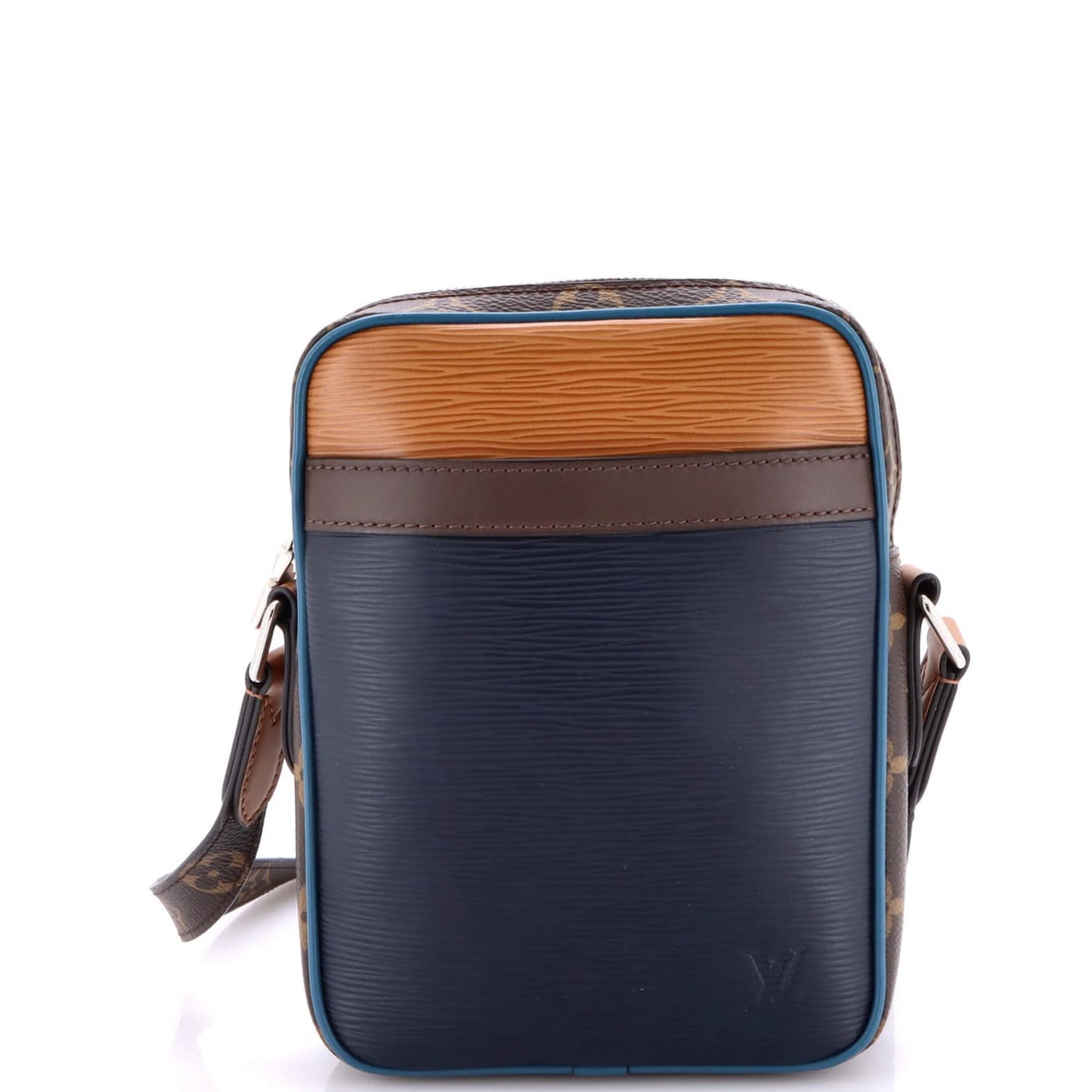 Slim Louis Vuitton Danube Handbag Epi Leather with Monogram Canvas: Slim Louis Vuitton Danube Handbag Epi Leather with Monogram Canvas This listing features Slim Louis Vuitton Danube Handbag Epi Leather with Monogram Canvas. Item specifics are provided below. Item Spe