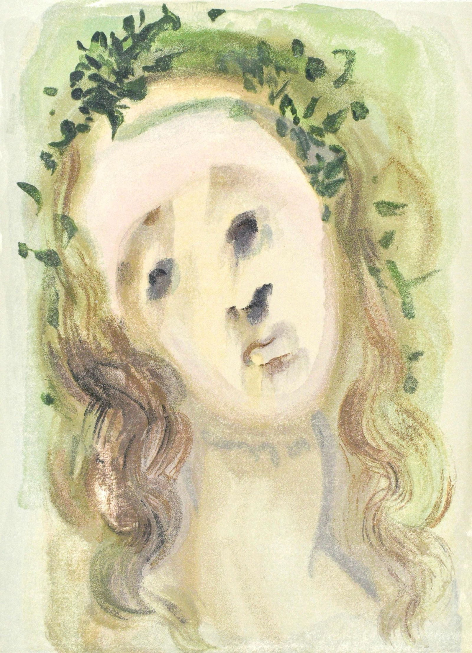 Woodcut - Salvador Dali - Le Purgatoire X (Michler/ Lpsinger 1039-1138; Field 189-200) - La Divine (1 of 7)