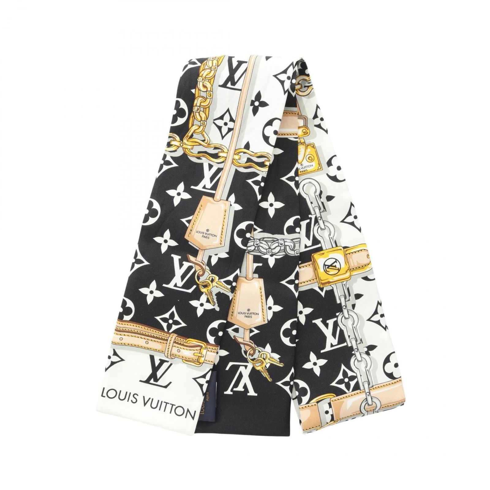 Silk Louis Vuitton Scarf: Silk Louis Vuitton Scarf This listing features Silk Louis Vuitton Scarf. Item specifics are provided below. Item Specifics: Brand: Louis Vuitton Type: Scarf Gender: Women Color: Black, Multi-Color, Wh