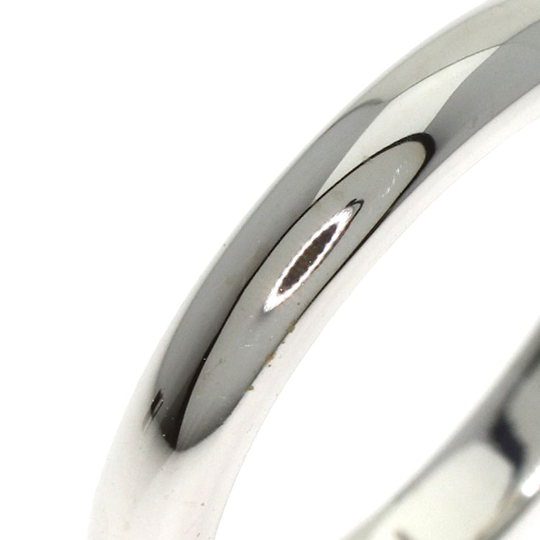 Silver TIFFANY&Co. Stacking band Ruby Ring - 6