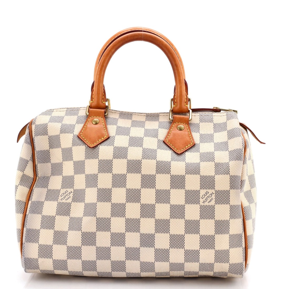 25 Louis Vuitton Speedy Handbag Damier: 25 Louis Vuitton Speedy Handbag Damier This listing features 25 Louis Vuitton Speedy Handbag Damier. Item specifics are provided below. Item Specifics: Brand: Louis Vuitton Exterior Material: Canvas