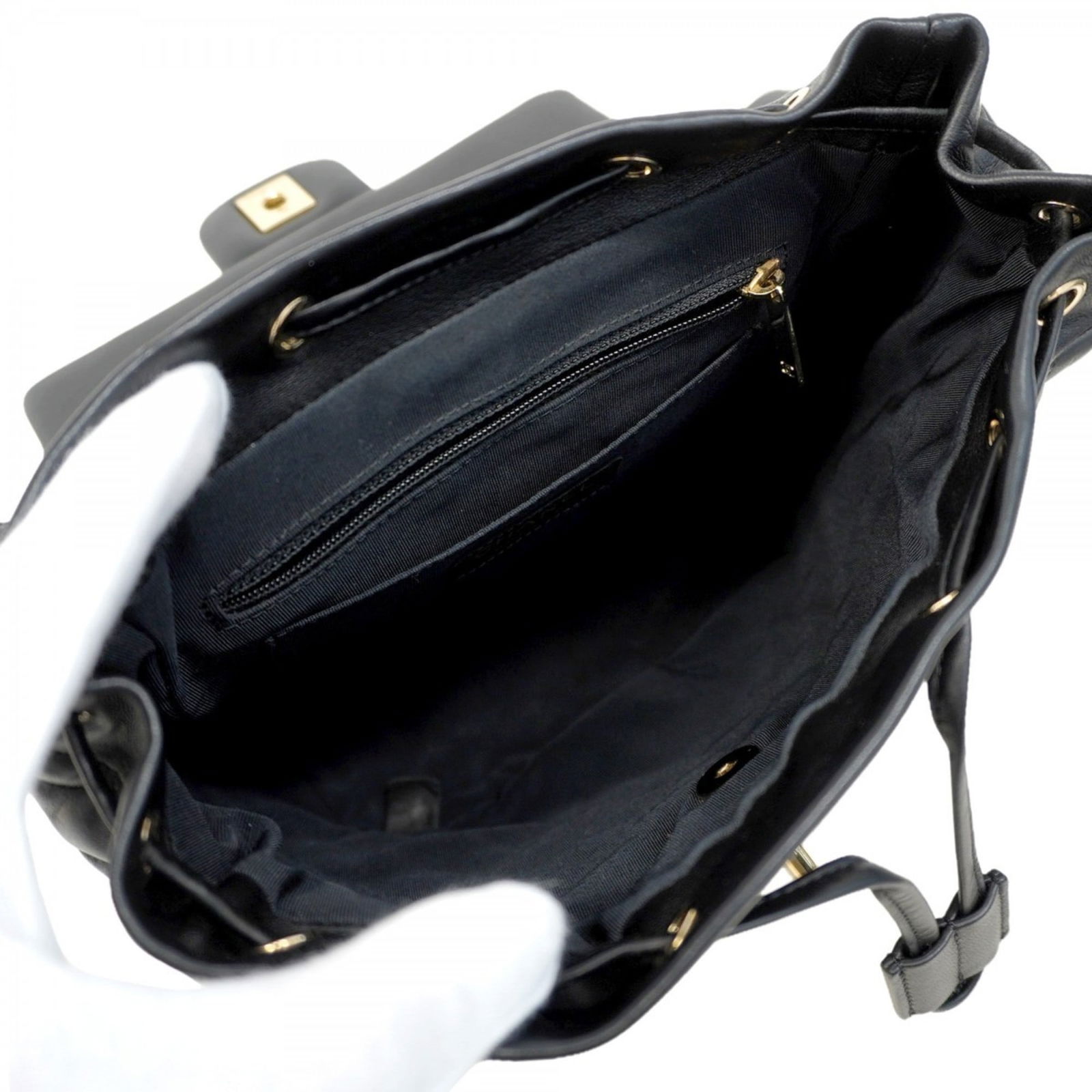 Leather Chanel Backpack - 4