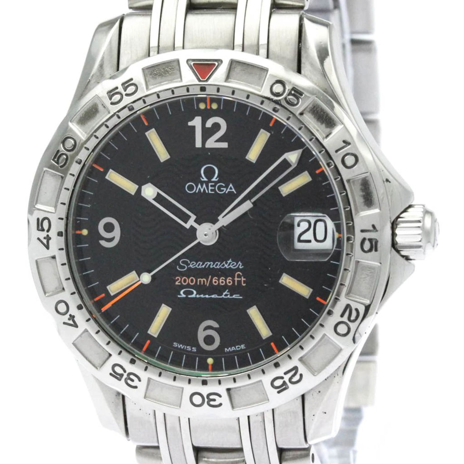 Wristwatch Omega: Wristwatch Omega This listing features Wristwatch Omega. Item specifics are provided below. Item Specifics: Brand: Omega Type: Wristwatch Style: Sport Gender: Men Material (Case): Stainless Steel Mate