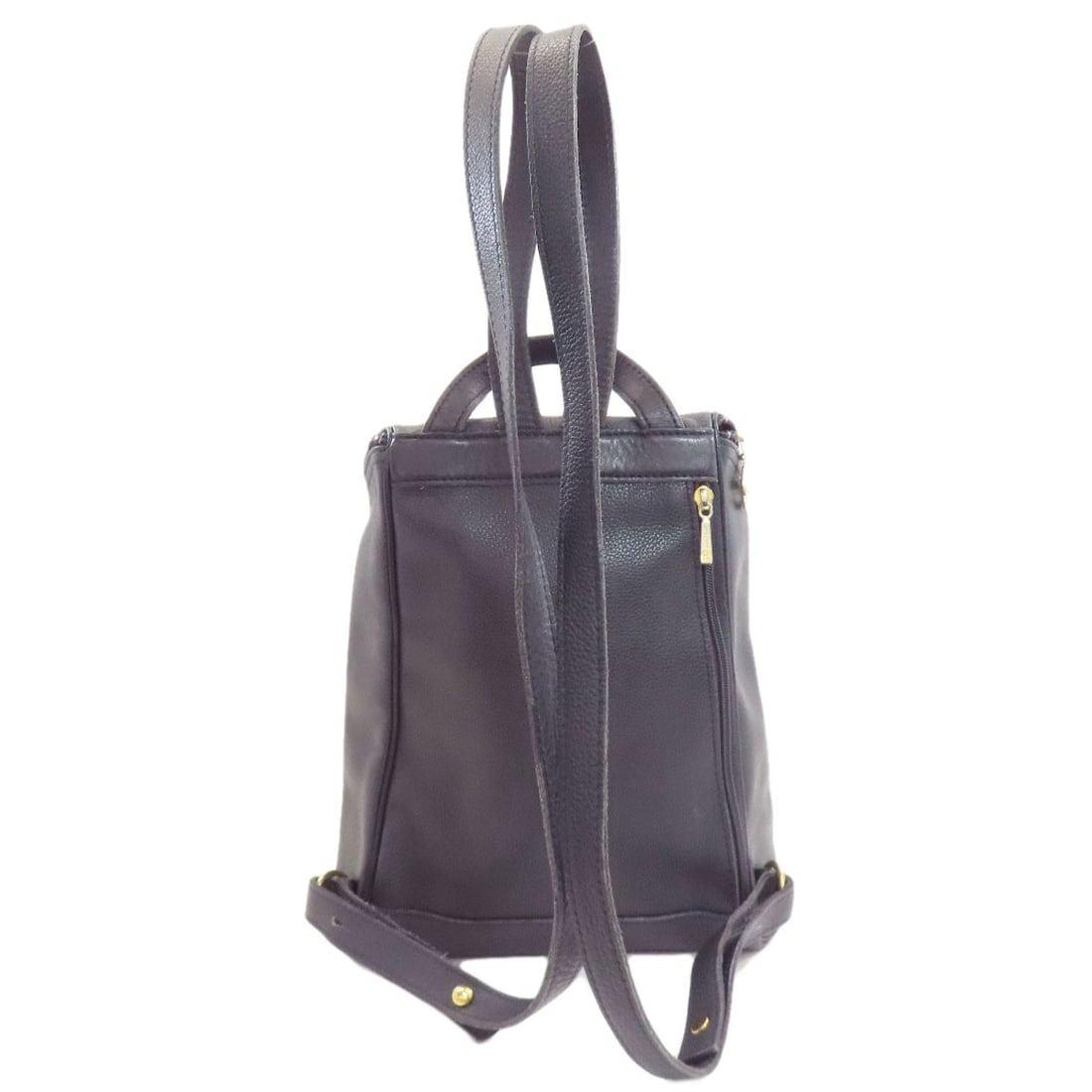 Leather Longchamp logo Backpack Daypack - 2
