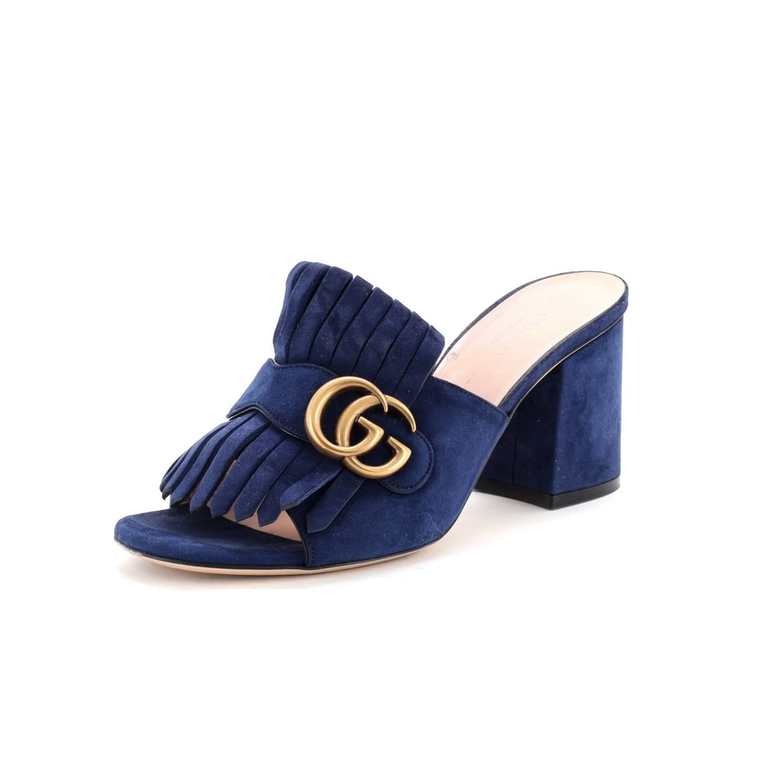 Suede Gucci Women's GG Marmont Fringed Heeled Sandals: Suede Gucci Women's GG Marmont Fringed Heeled Sandals This listing features Suede Gucci Women's GG Marmont Fringed Heeled Sandals. Item specifics are provided below. Item Specifics: Brand: Gucci Us Sh