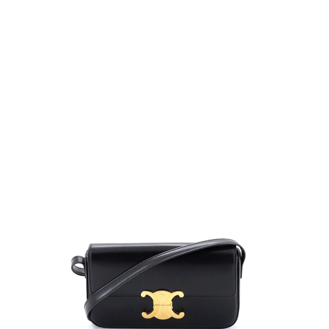 Calfskin Celine Triomphe East-West Shoulder Bag Smooth: Calfskin Celine Triomphe East-West Shoulder Bag Smooth This listing features Calfskin Celine Triomphe East-West Shoulder Bag Smooth. Item specifics are provided below. Item Specifics: Brand: Celine Ex
