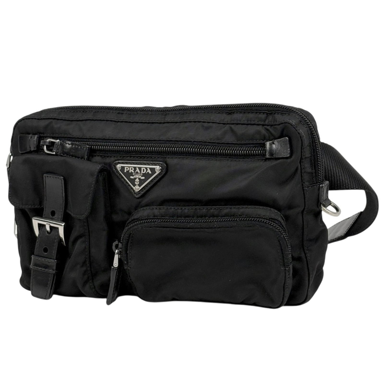 Nylon Prada Fanny Pack: Nylon Prada Fanny Pack This listing features Nylon Prada Fanny Pack. Item specifics are provided below. Item Specifics: Brand: Prada Type: Fanny Pack Material: Nylon Color: Black Gender: Women Size (H