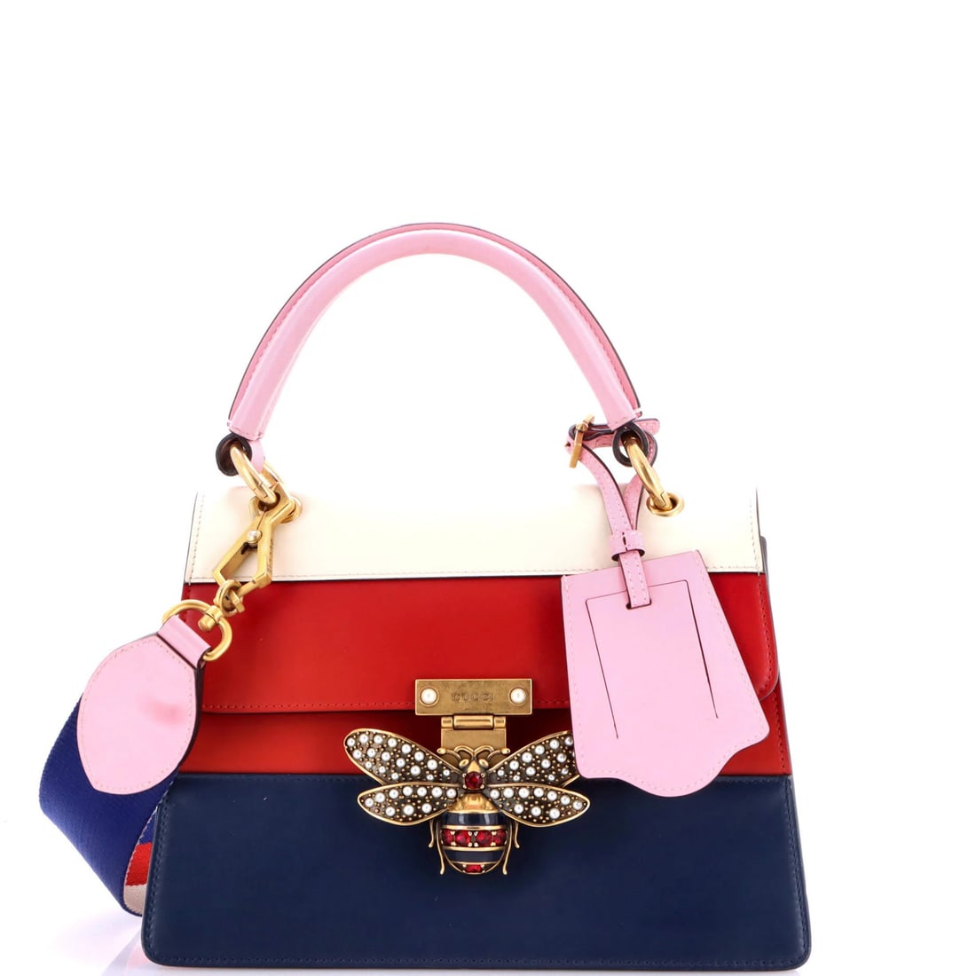 Small Gucci Queen Margaret Top Handle Bag Colorblock Leather: Small Gucci Queen Margaret Top Handle Bag Colorblock Leather This listing features Small Gucci Queen Margaret Top Handle Bag Colorblock Leather. Item specifics are provided below. Item Specifics: Bran