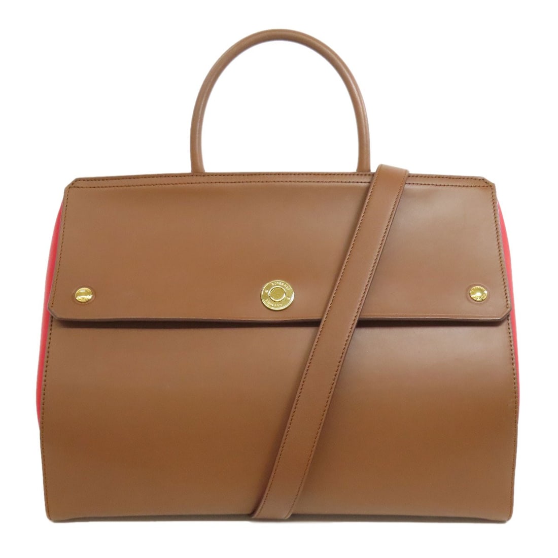 Leather BURBERRY 2WAY Handbag: Leather BURBERRY 2WAY Handbag This listing features Leather BURBERRY 2WAY Handbag. Item specifics are provided below. Item Specifics: Brand: BURBERRY Style: Handbag Exterior Material: Leather Exterior