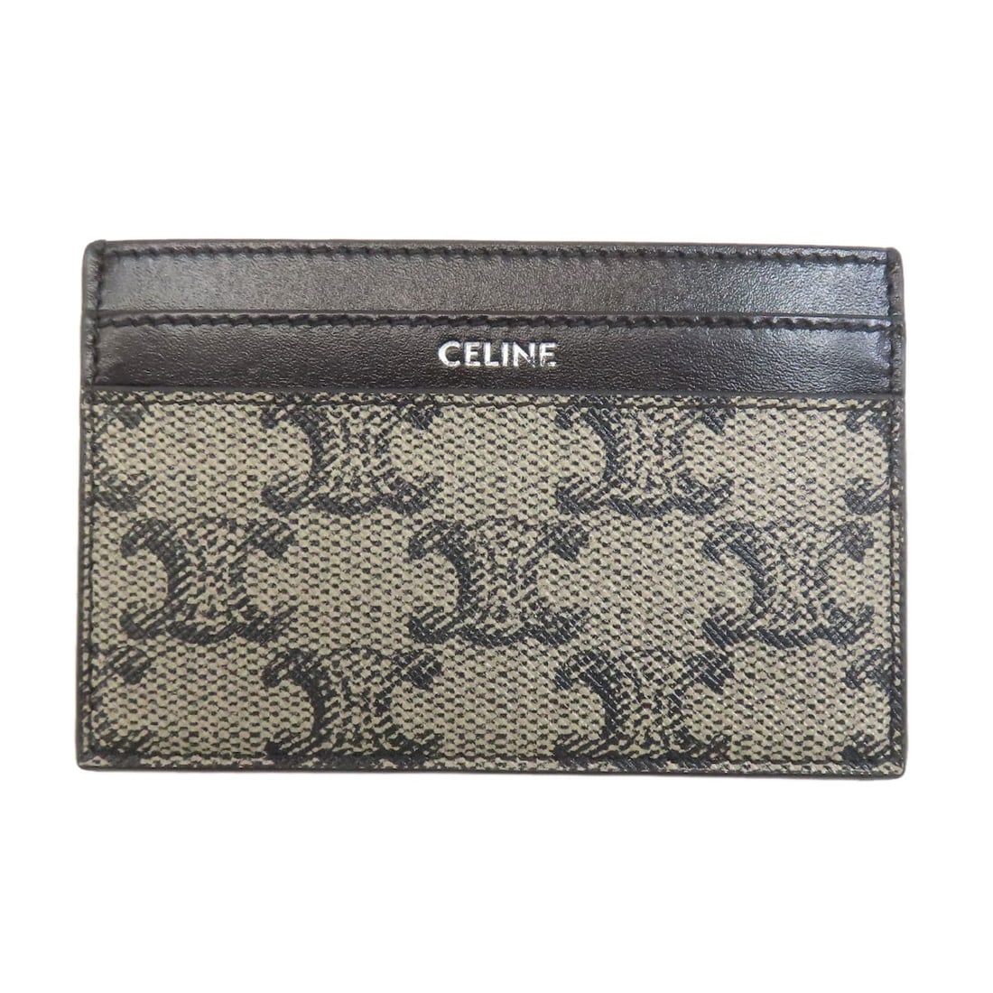 PVC CELINE Triomphe Card Case: PVC CELINE Triomphe Card Case This listing features PVC CELINE Triomphe Card Case. Item specifics are provided below. Item Specifics: Brand: CELINE Style: Card Case Material: PVC Color: black Type: Ca