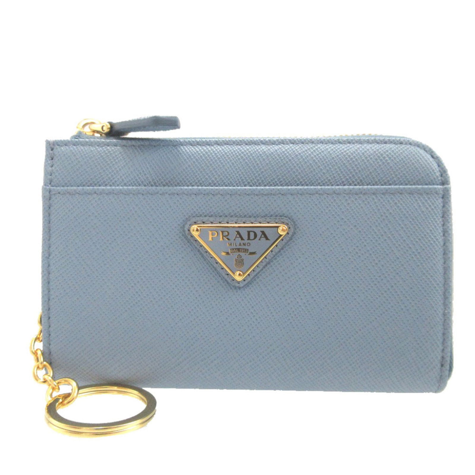 Triangle Prada Card Case Saffiano: Triangle Prada Card Case Saffiano This listing features Triangle Prada Card Case Saffiano. Item specifics are provided below. Item Specifics: Brand: Prada Type: Card Case Gender: Women Color: Blue Mat