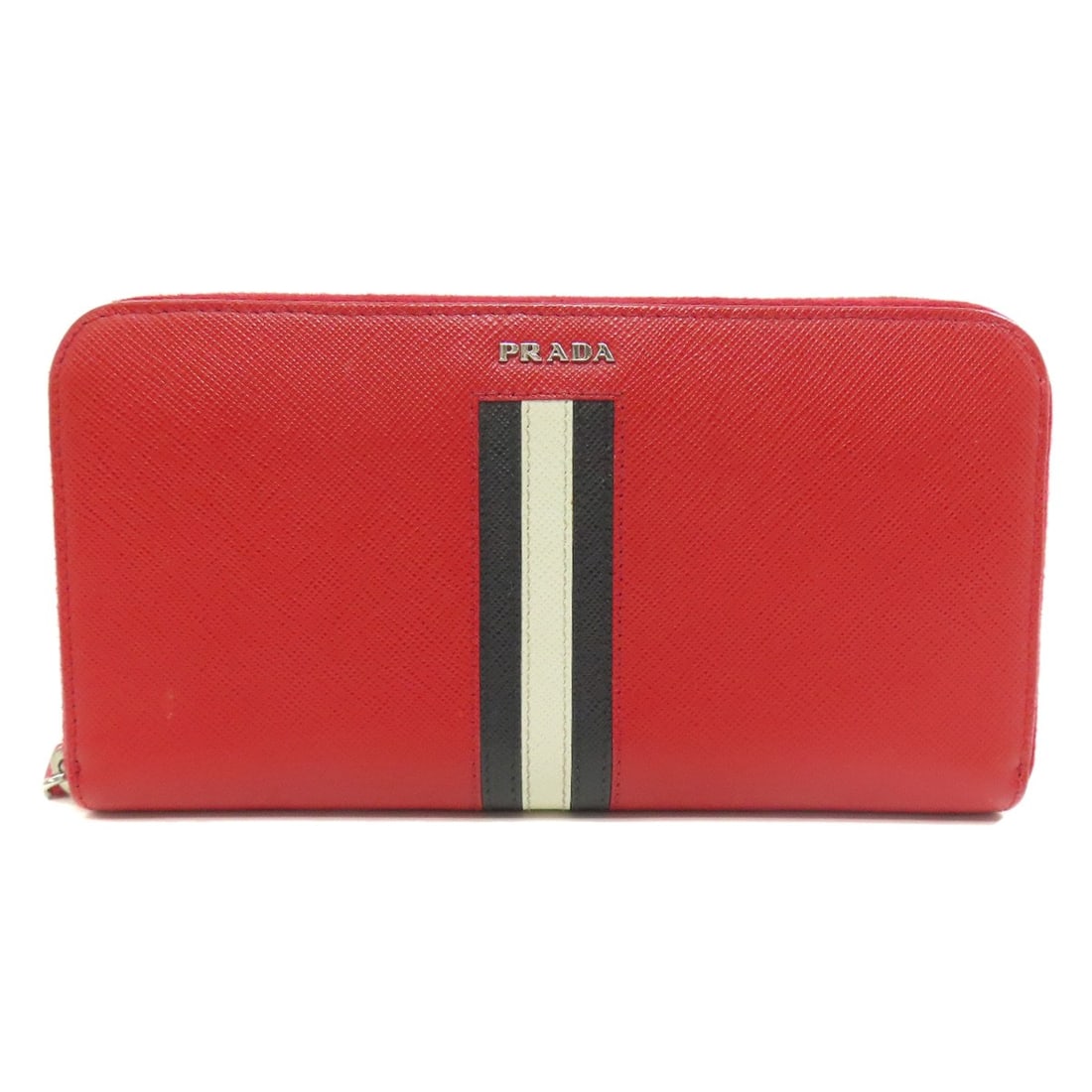 Safiano PRADA logo Long wallet (with coin pocket): Safiano PRADA logo Long wallet (with coin pocket) This listing features Safiano PRADA logo Long wallet (with coin pocket). Item specifics are provided below. Item Specifics: Brand: PRADA Style: Long w