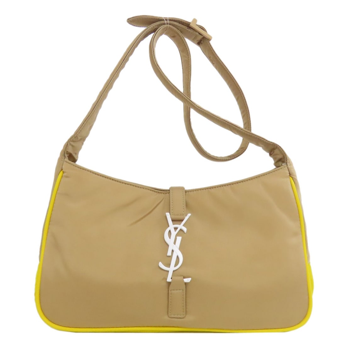 Nylon SAINT LAURENT logo Shoulder Bag: Nylon SAINT LAURENT logo Shoulder Bag This listing features Nylon SAINT LAURENT logo Shoulder Bag. Item specifics are provided below. Item Specifics: Brand: SAINT LAURENT Style: Shoulder Bag Exterior