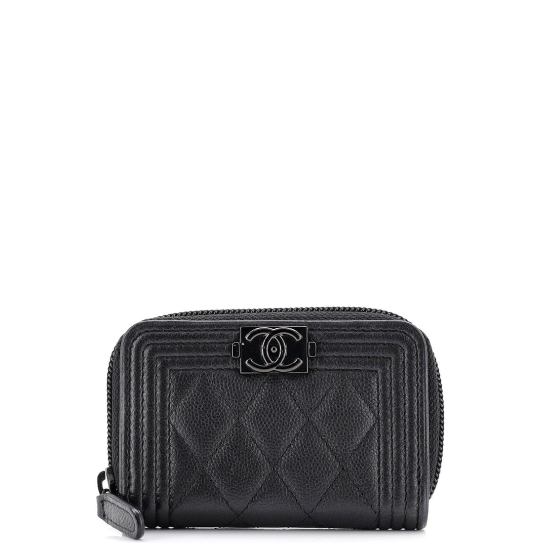Small Chanel So Black Boy Zip Coin Purse Quilted Caviar: Small Chanel So Black Boy Zip Coin Purse Quilted Caviar This listing features Small Chanel So Black Boy Zip Coin Purse Quilted Caviar. Item specifics are provided below. Item Specifics: Brand: Chanel