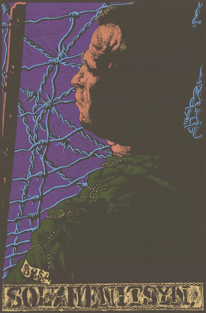 Green JACK BEAL Solzhenitsyn Russian SIGNED 30.75" x 20" Serigraph 1971 Vintage: Green JACK BEAL Solzhenitsyn Russian SIGNED 30.75" x 20" Serigraph 1971 Vintage This listing features Green JACK BEAL Solzhenitsyn Russian SIGNED 30.75" x 20" Serigraph 1971 Vintage. Item specifics ar