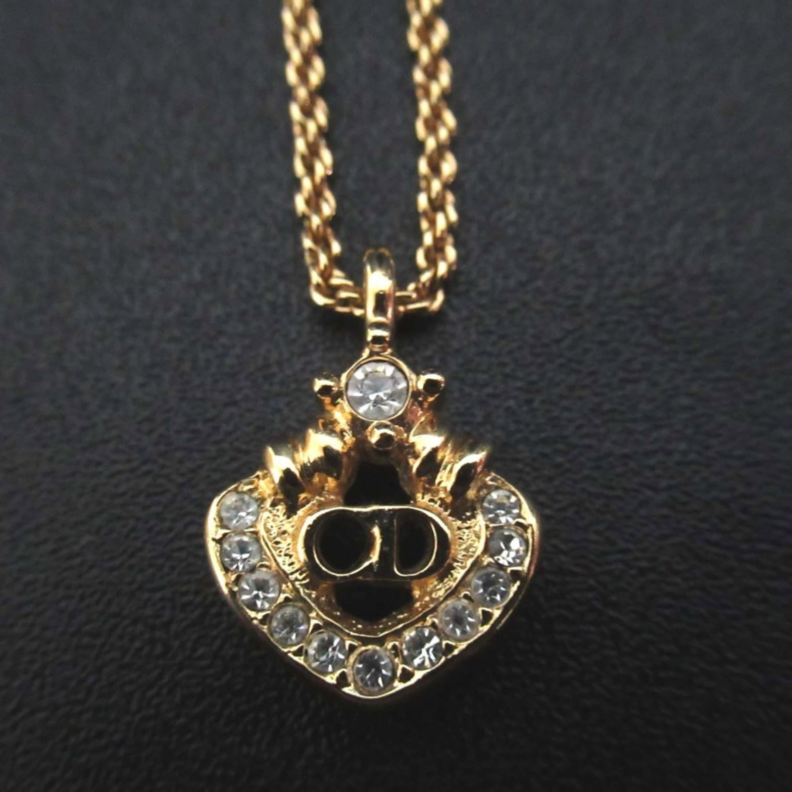 Women's Christian Dior Vintage CD Logo Rhinestone Necklace Pendant GP Gold Color: Women's Christian Dior Vintage CD Logo Rhinestone Necklace Pendant GP Gold Color This listing features Women's Christian Dior Vintage CD Logo Rhinestone Necklace Pendant GP Gold Color. Item specifics