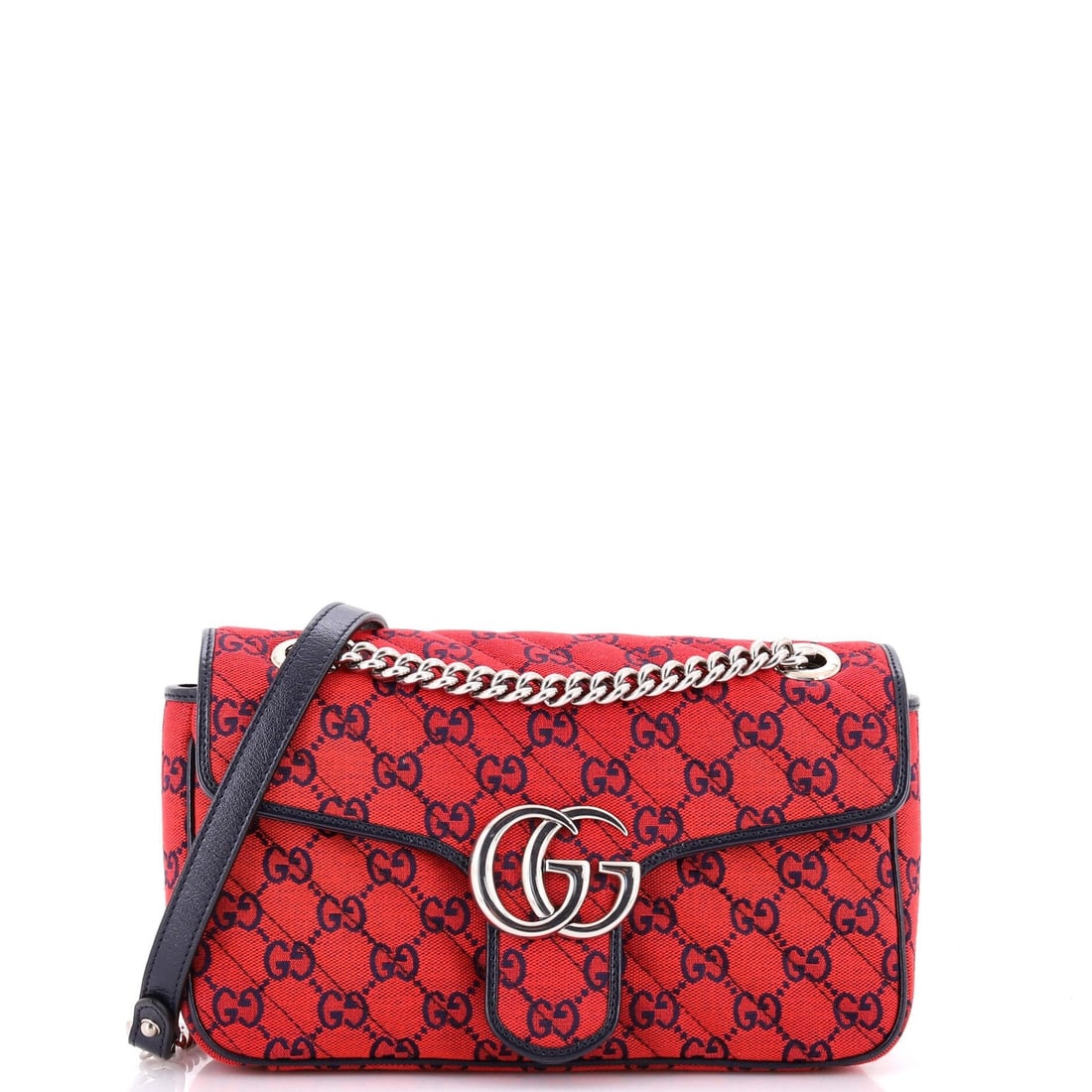 Small Gucci GG Marmont Flap Bag Diagonal Quilted GG Canvas with Leather: Small Gucci GG Marmont Flap Bag Diagonal Quilted GG Canvas with Leather This listing features Small Gucci GG Marmont Flap Bag Diagonal Quilted GG Canvas with Leather. Item specifics are provided below