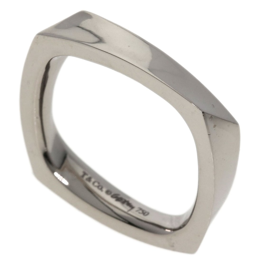 Gold TIFFANY&Co. Frank Gehry Torque Narrow Ring K18 White (1 of 8)