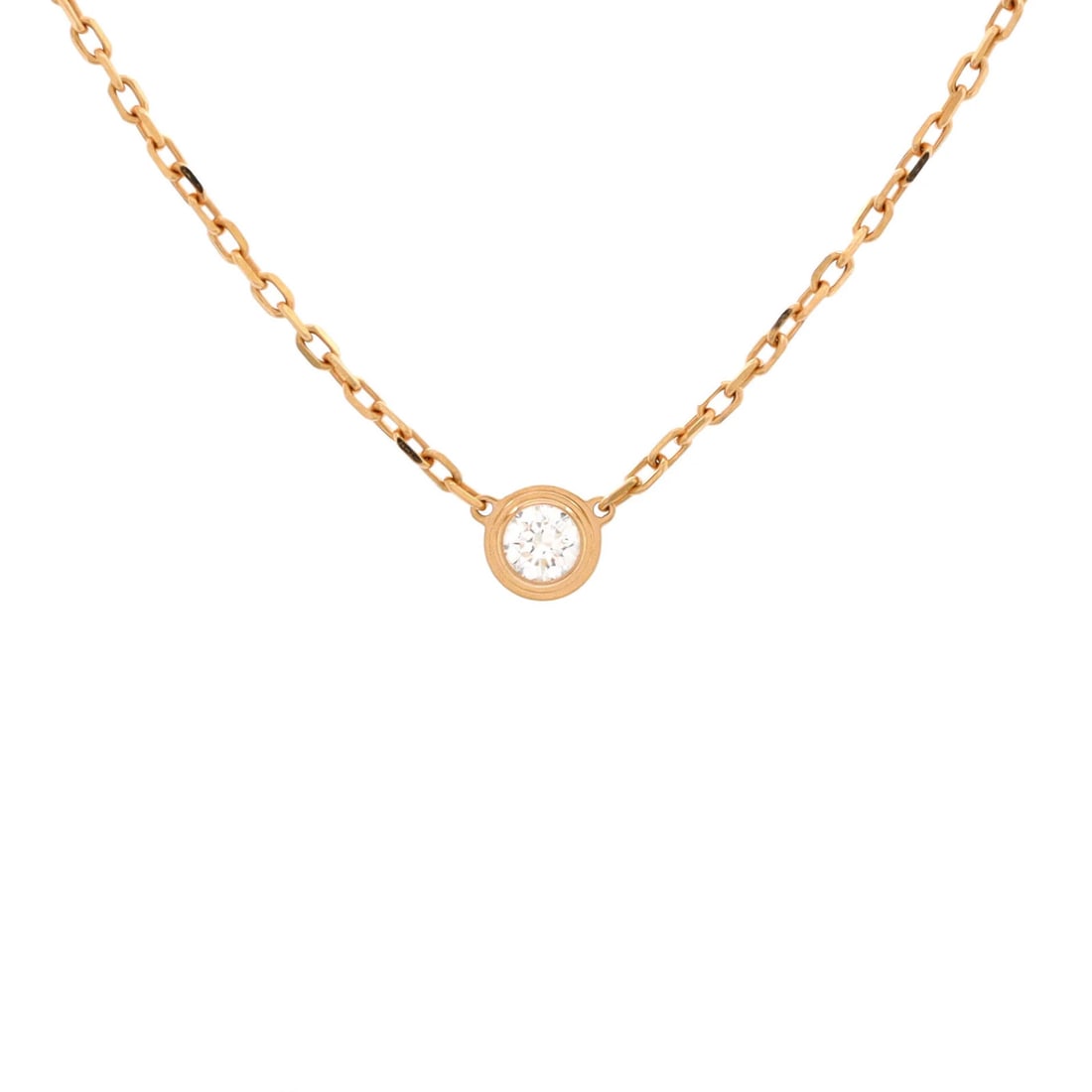 Small Cartier D'Amour Pendant Necklace 18K Rose Gold with Diamond: Small Cartier D'Amour Pendant Necklace 18K Rose Gold with Diamond This listing features Small Cartier D'Amour Pendant Necklace 18K Rose Gold with Diamond. Item specifics are provided below. Item Speci