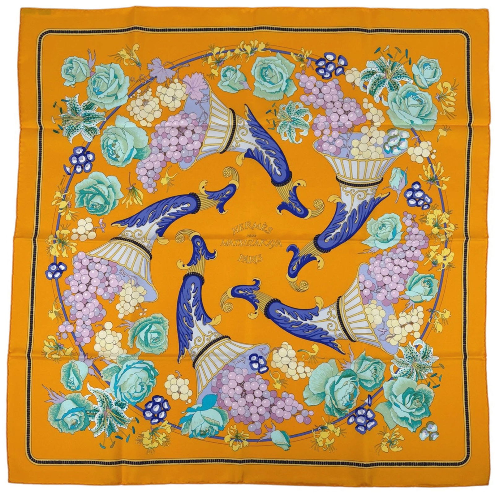 100% Hermes Scarf Silk: 100% Hermes Scarf Silk This listing features 100% Hermes Scarf Silk. Item specifics are provided below. Item Specifics: Brand: Hermes Type: Scarf Gender: Women Color: Multi-Color, Orange Material: Sil