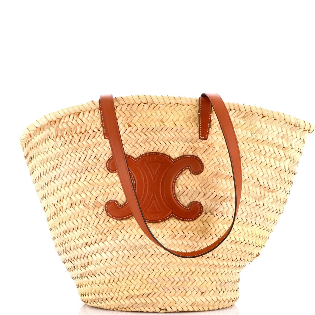 Large Celine Triomphe Basket Shoulder Bag Raffia with Leather: Large Celine Triomphe Basket Shoulder Bag Raffia with Leather This listing features Large Celine Triomphe Basket Shoulder Bag Raffia with Leather. Item specifics are provided below. Item Specifics: Br