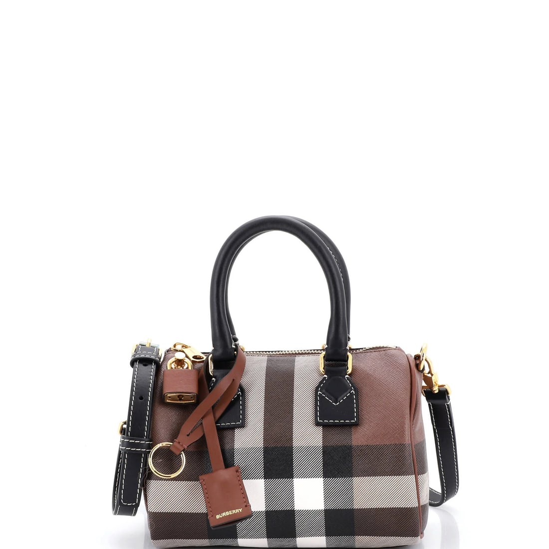 Mini Burberry Bowling Bag Check E-Canvas: Mini Burberry Bowling Bag Check E-Canvas This listing features Mini Burberry Bowling Bag Check E-Canvas. Item specifics are provided below. Item Specifics: Brand: Burberry Exterior Material: Canvas Co
