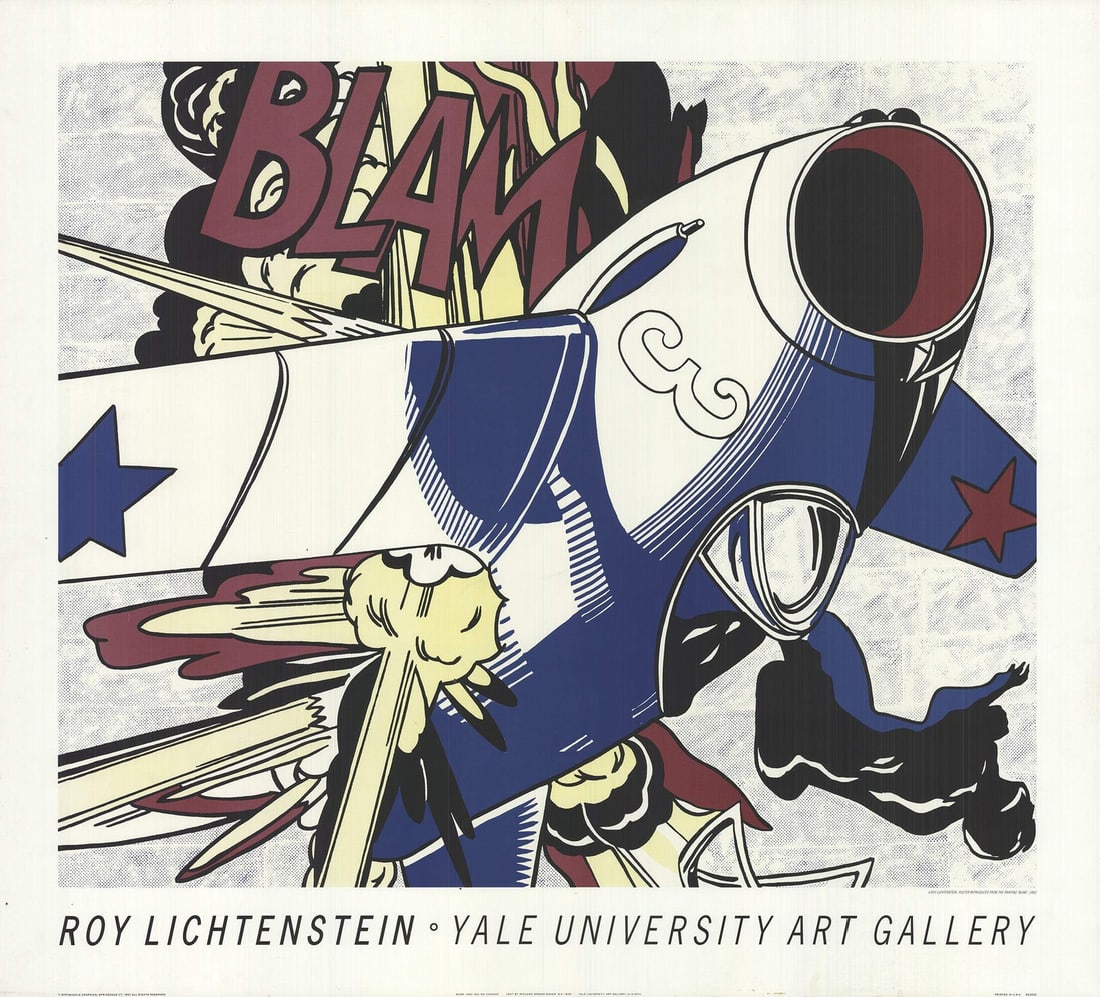 1991 ROY LICHTENSTEIN Blam 27" x 30" Offset Lithograph: 1991 ROY LICHTENSTEIN Blam 27" x 30" Offset Lithograph This listing features 1991 ROY LICHTENSTEIN Blam 27" x 30" Offset Lithograph. Item specifics are provided below. Item Specifics: Artist: Roy Lich