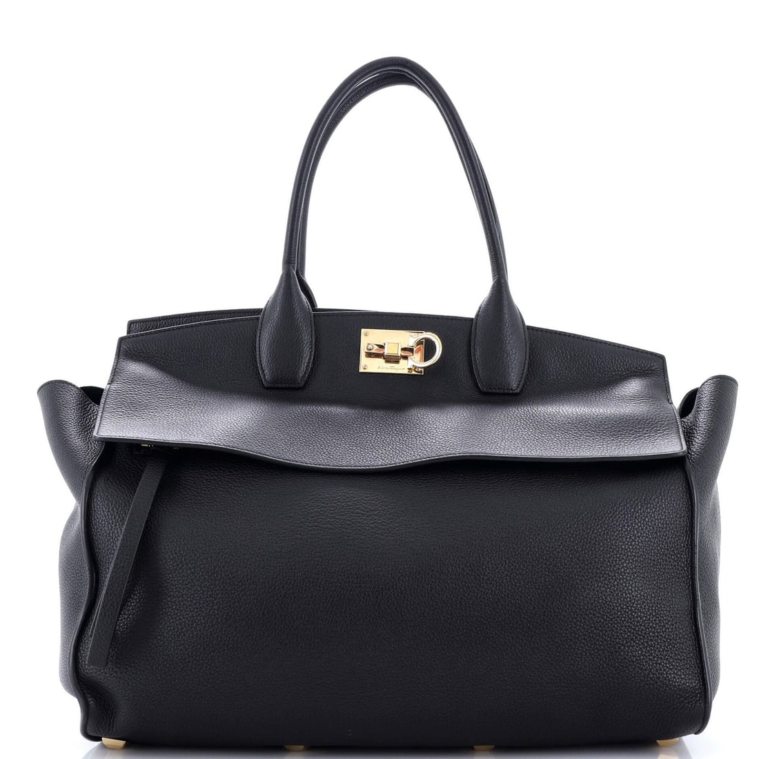 Large Salvatore Ferragamo Studio Soft Satchel Leather: Large Salvatore Ferragamo Studio Soft Satchel Leather This listing features Large Salvatore Ferragamo Studio Soft Satchel Leather. Item specifics are provided below. Item Specifics: Brand: Salvatore