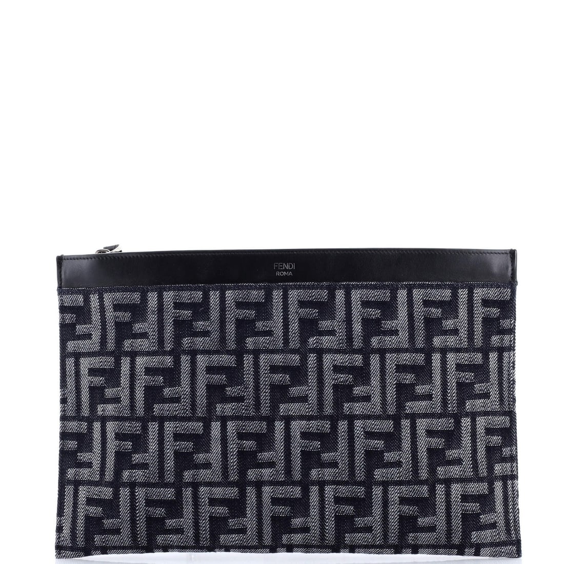 Medium Fendi Flat Zip Wristlet Pouch Zucca Denim: Medium Fendi Flat Zip Wristlet Pouch Zucca Denim This listing features Medium Fendi Flat Zip Wristlet Pouch Zucca Denim. Item specifics are provided below. Item Specifics: Brand: Fendi Exterior Materi
