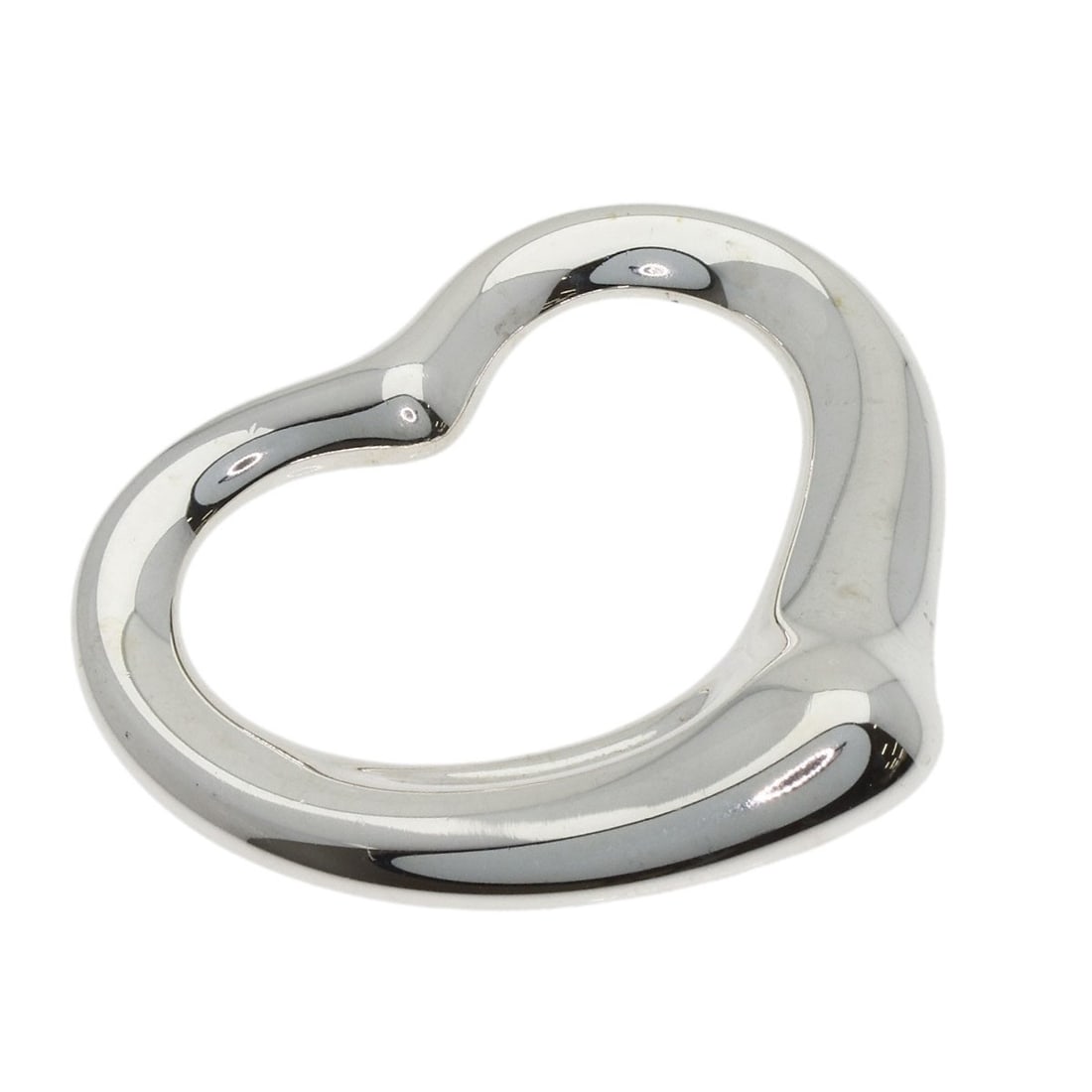 Silver TIFFANY&Co. Open heart Pendant top (1 of 8)