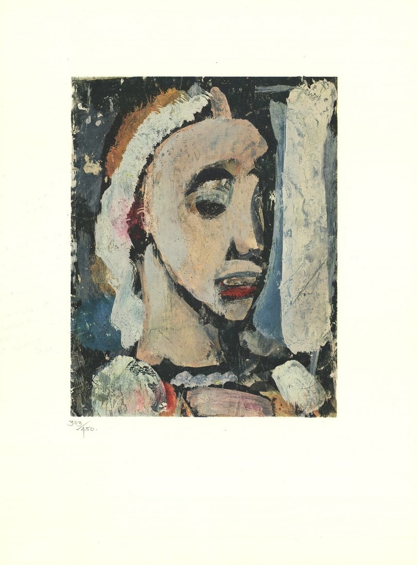 Multicol GEORGES ROUAULT Benigne Portrait 18" x 13.25" Lithograph 1969 Modernism: Multicol GEORGES ROUAULT Benigne Portrait 18" x 13.25" Lithograph 1969 Modernism This listing features Multicol GEORGES ROUAULT Benigne Portrait 18" x 13.25" Lithograph 1969 Modernism. Item specifics