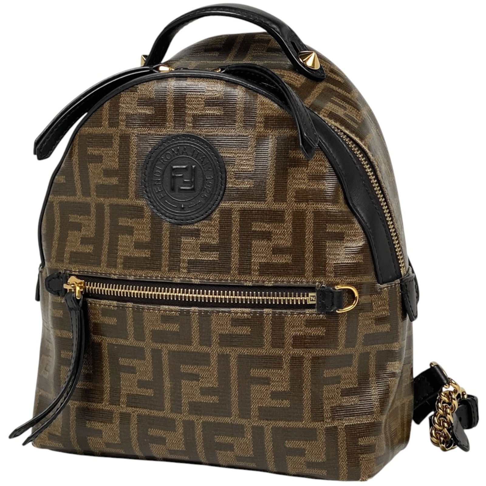 Zucca Fendi Backpack: Zucca Fendi Backpack This listing features Zucca Fendi Backpack. Item specifics are provided below. Item Specifics: Brand: Fendi Type: Backpack Material: Zucca Color: Black, Brown Gender: Women,Girls