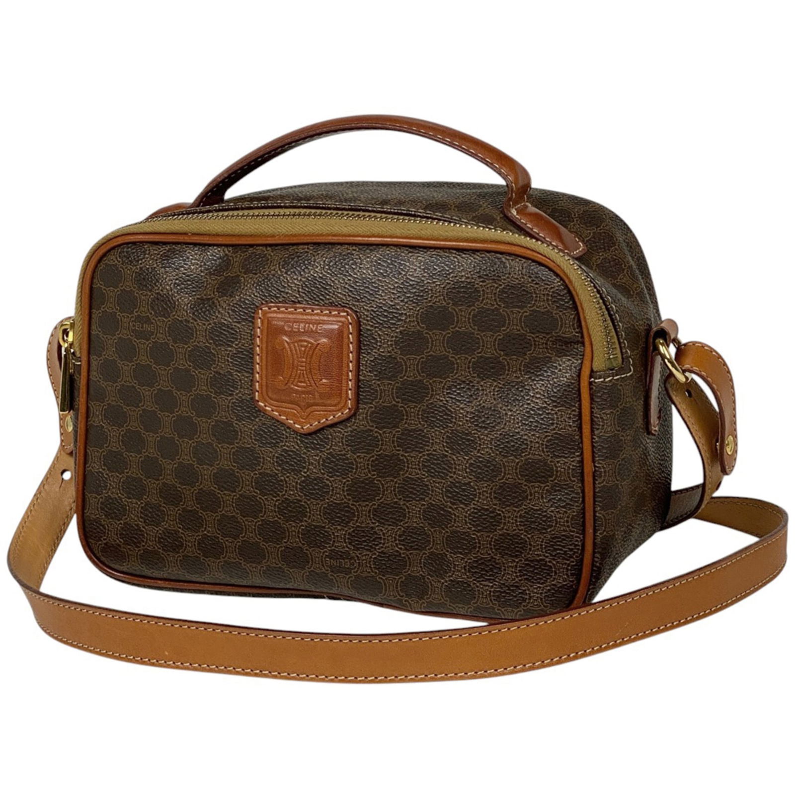 Leather - Celine Shoulder Bag Coated Canvas: Leather - Celine Shoulder Bag Coated Canvas This listing features Leather - Celine Shoulder Bag Coated Canvas. Item specifics are provided below. Item Specifics: Brand: Celine Type: Shoulder Bag Mater