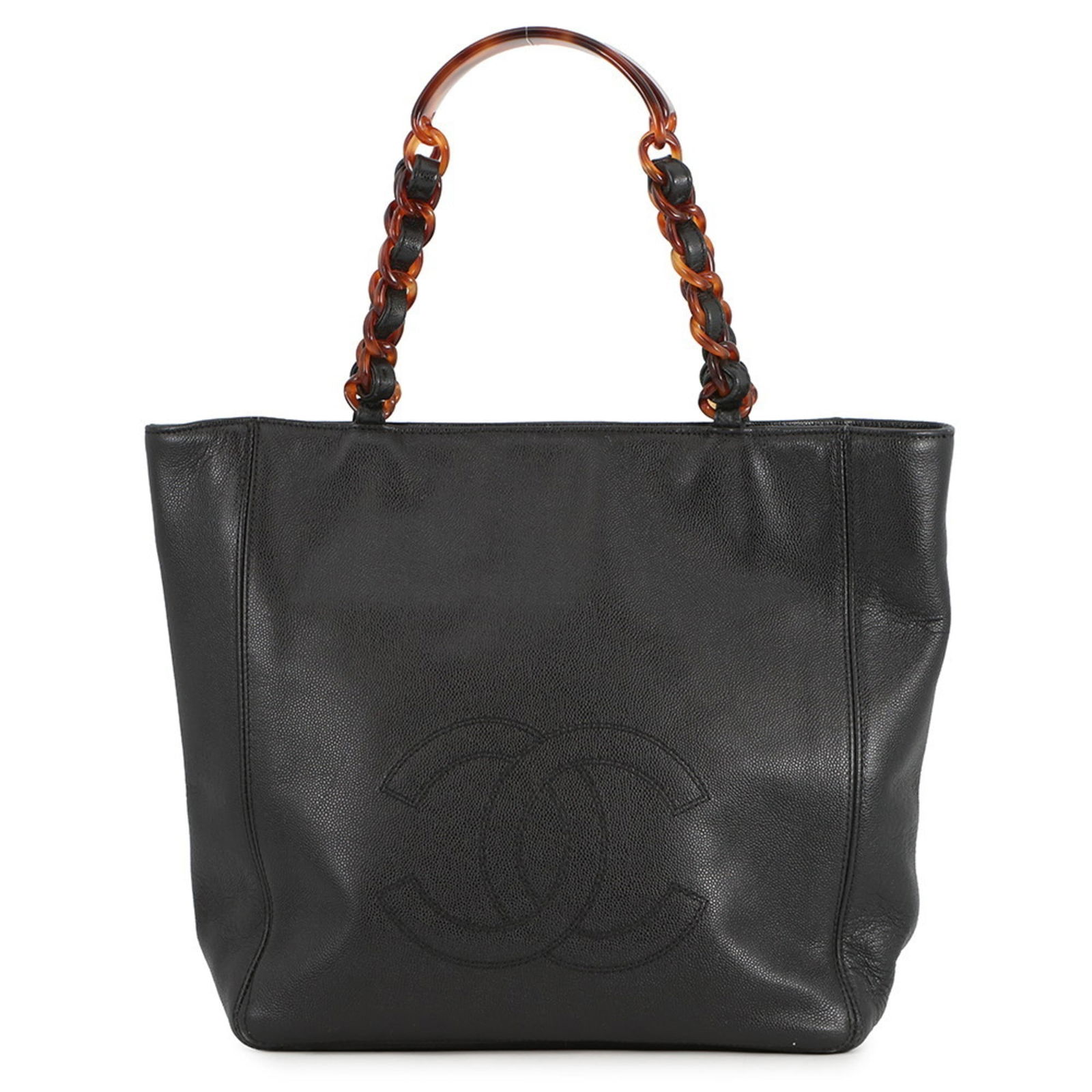 Calfskin Chanel Tote Bag Grained (1 of 13)