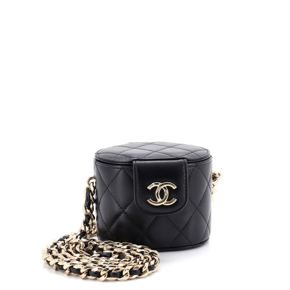 Mini Chanel Resin Elegant Chain Tubular Vanity Case Quilted Lambskin: Mini Chanel Resin Elegant Chain Tubular Vanity Case Quilted Lambskin This listing features Mini Chanel Resin Elegant Chain Tubular Vanity Case Quilted Lambskin. Item specifics are provided below. Item