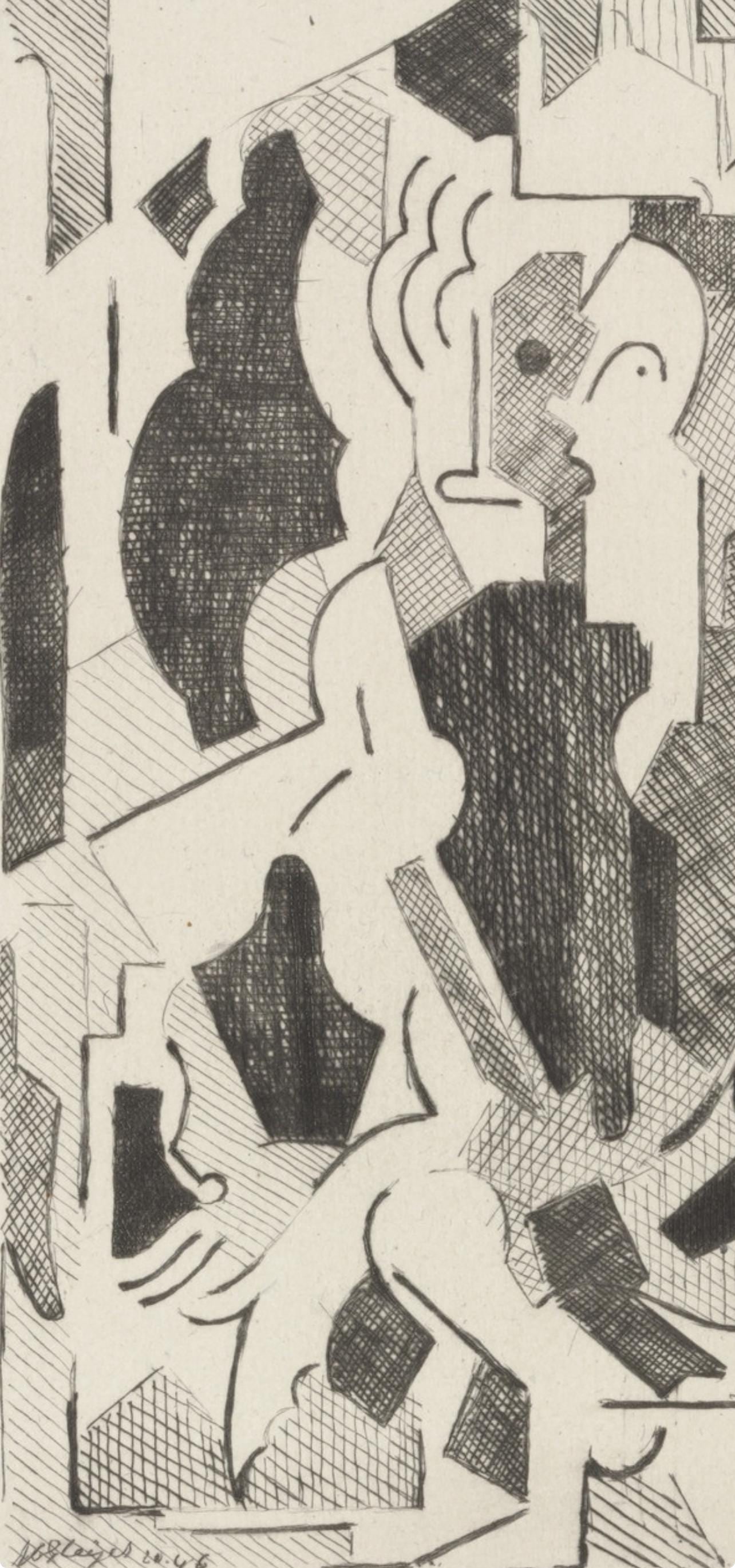 Etching - Albert Gleizes - Composition - Du cubisme - 2