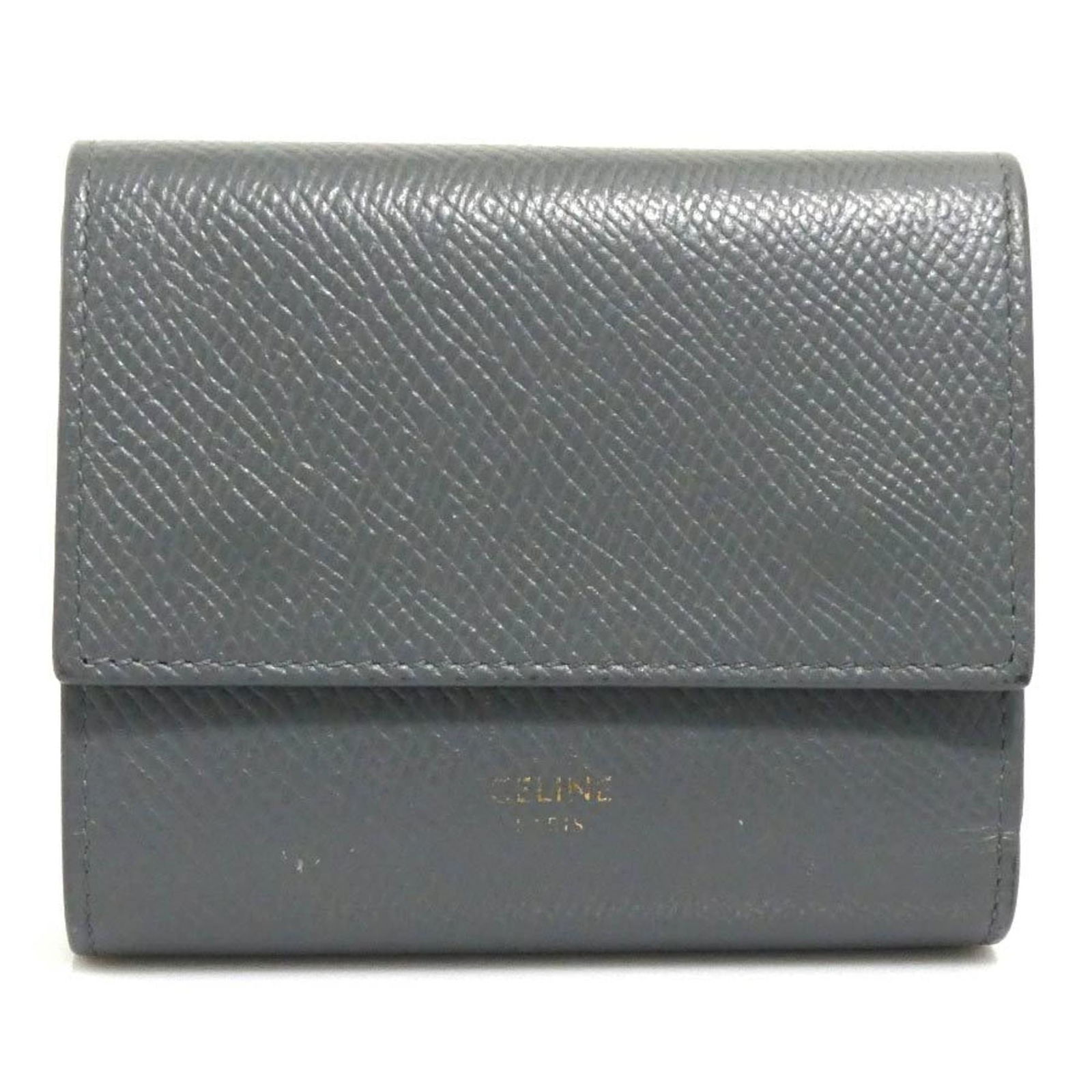Leather Celine Wallet (Tri-Fold): Leather Celine Wallet (Tri-Fold) This listing features Leather Celine Wallet (Tri-Fold). Item specifics are provided below. Item Specifics: Brand: Celine Type: Wallet (Tri-Fold) Gender: Women Material