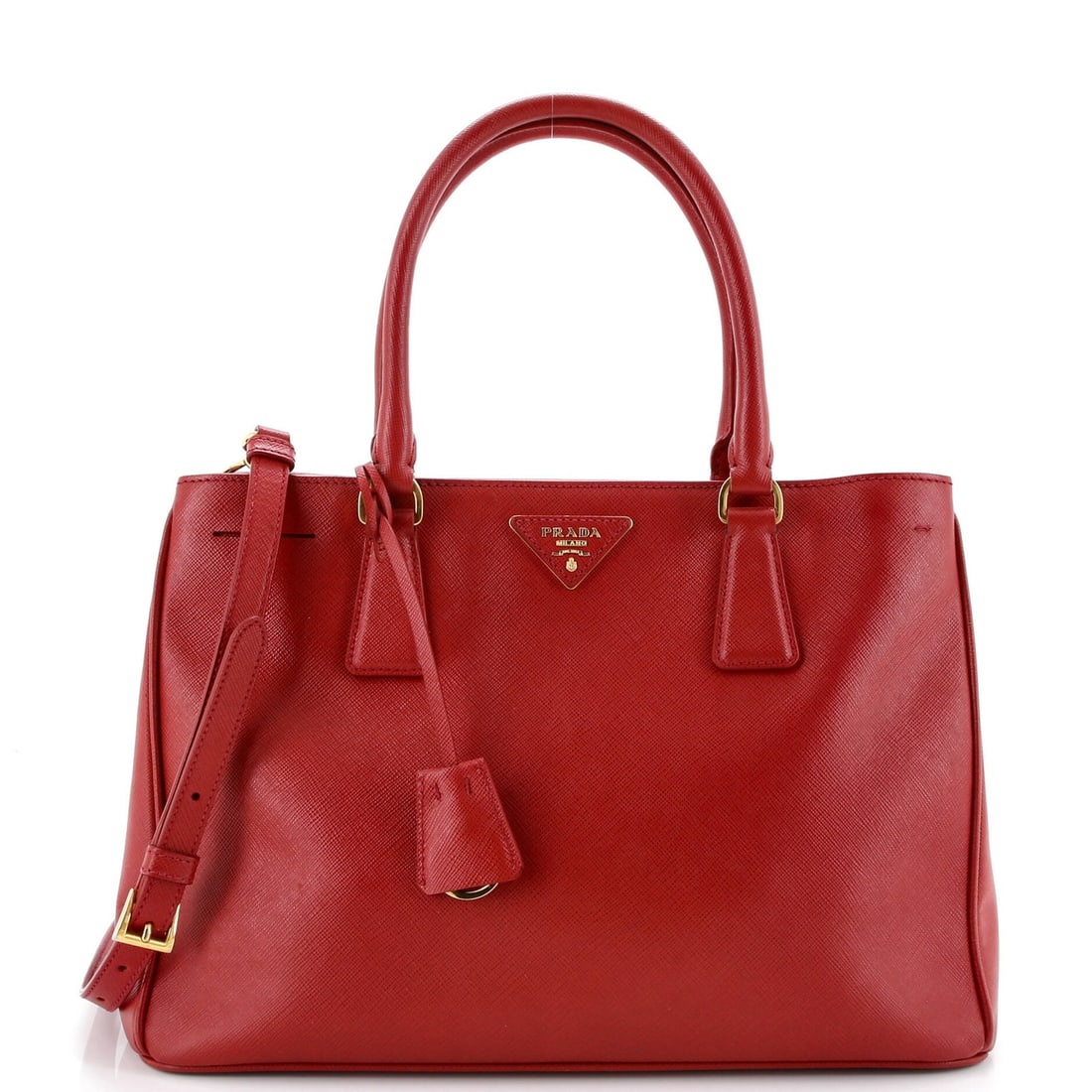 Medium Prada Gardener's Tote Saffiano Leather: Medium Prada Gardener's Tote Saffiano Leather This listing features Medium Prada Gardener's Tote Saffiano Leather. Item specifics are provided below. Item Specifics: Brand: Prada Exterior Material: Le