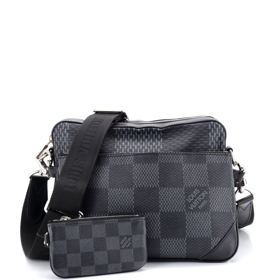 3D Louis Vuitton Trio Messenger Bag Limited Edition Damier Graphite: 3D Louis Vuitton Trio Messenger Bag Limited Edition Damier Graphite This listing features 3D Louis Vuitton Trio Messenger Bag Limited Edition Damier Graphite. Item specifics are provided below. Item S