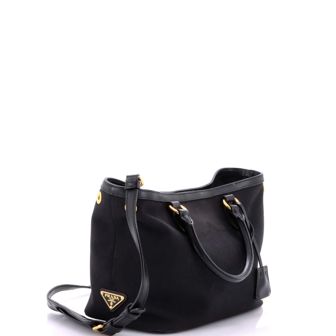 Medium Prada Logo Open Tote Canvas - 2