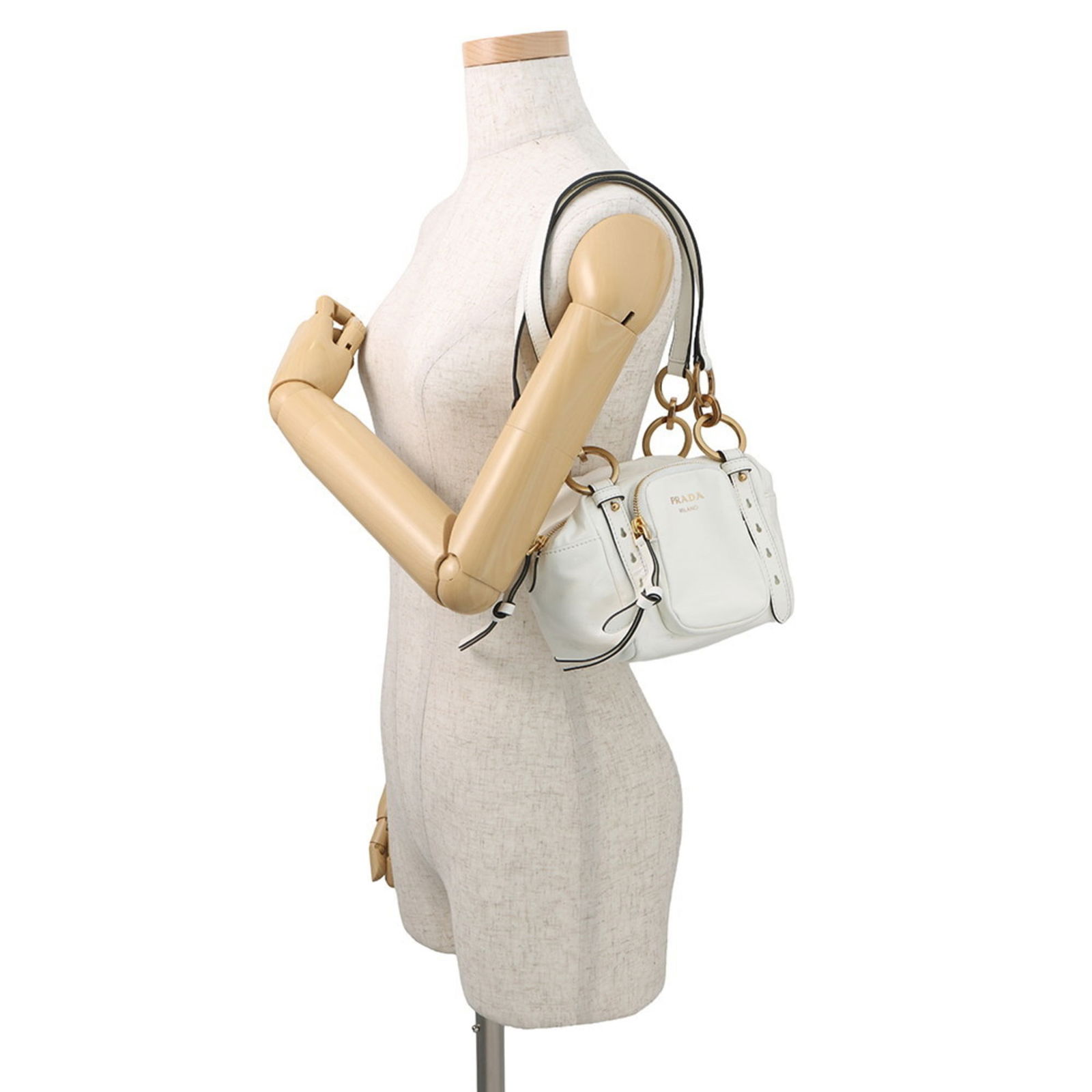 Leather Prada Handbag - 4