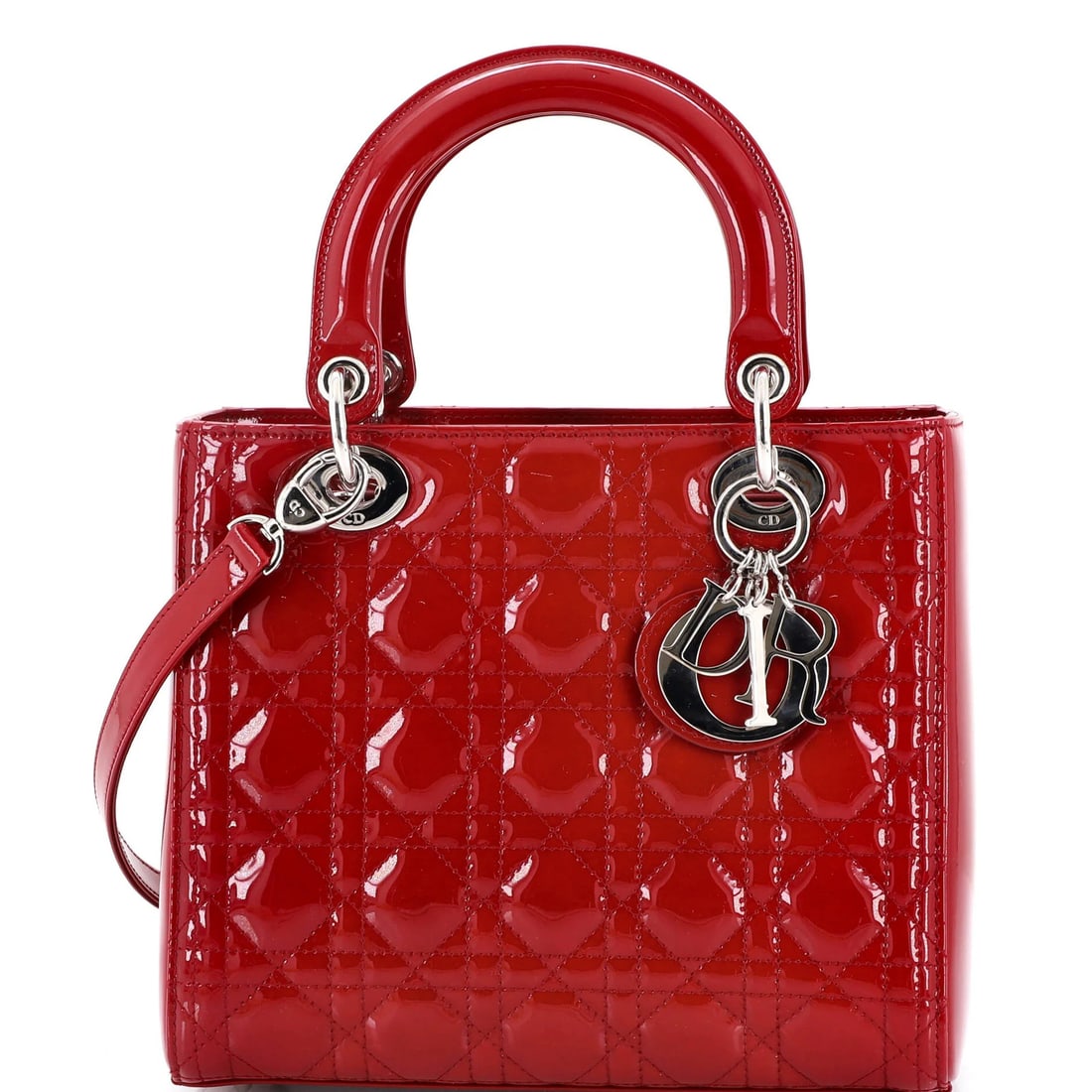 Medium Christian Dior Lady Dior Bag Cannage Quilt Patent: Medium Christian Dior Lady Dior Bag Cannage Quilt Patent This listing features Medium Christian Dior Lady Dior Bag Cannage Quilt Patent. Item specifics are provided below. Item Specifics: Brand: Chris