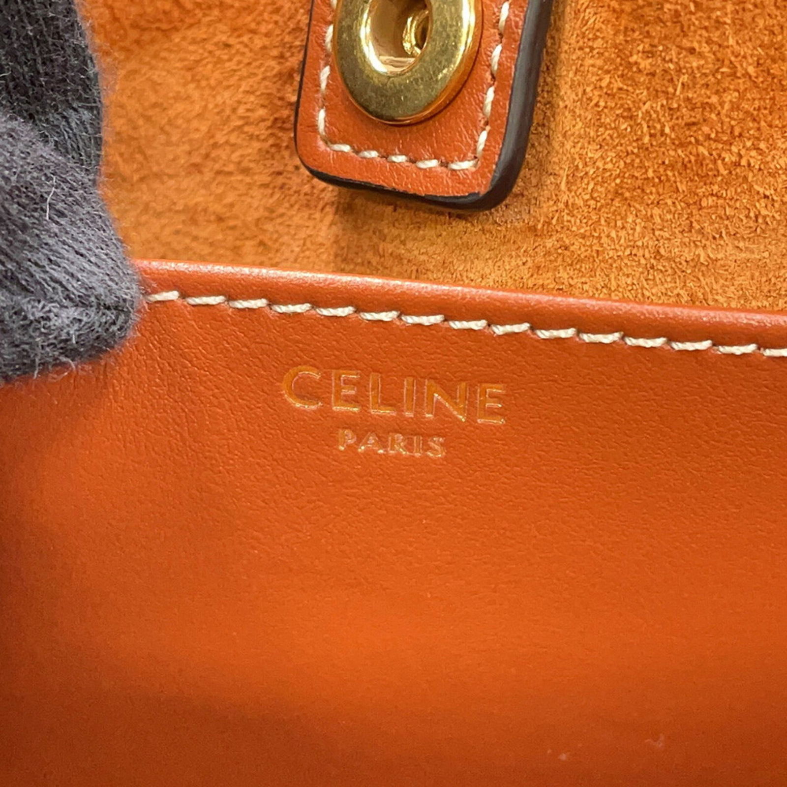 Leather Celine Handbag - 15