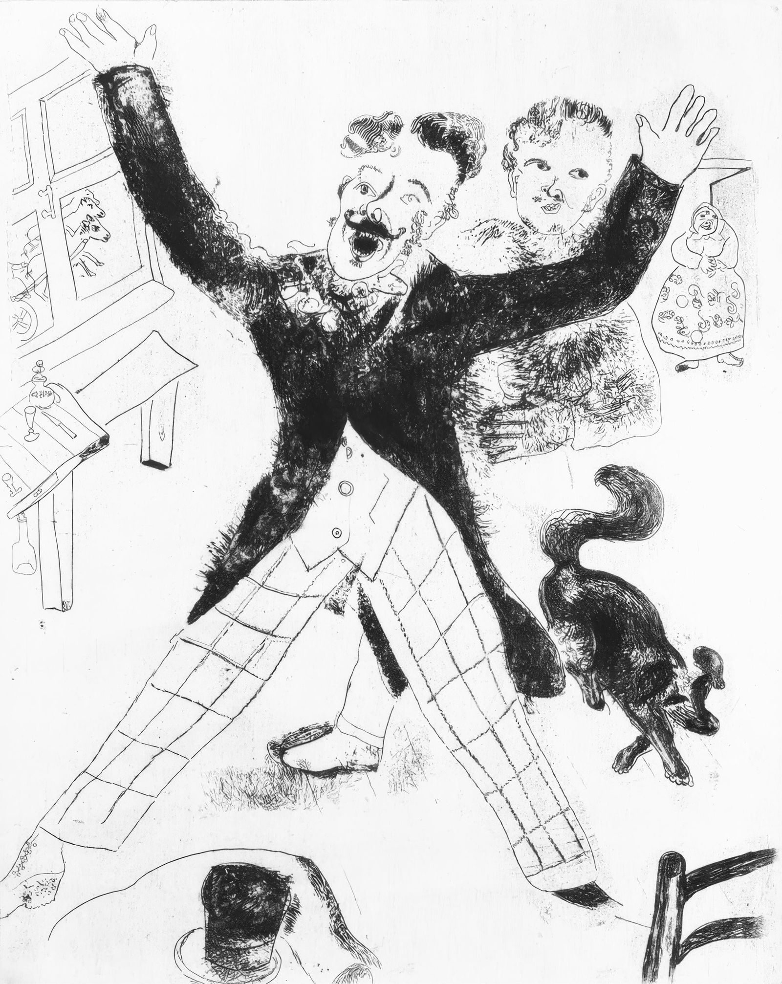 19231927 - Marc Chagall - Nozdriov - from Dead Souls - Etching: 19231927 - Marc Chagall - Nozdriov - from Dead Souls - Etching This listing features 19231927 - Marc Chagall - Nozdriov - from Dead Souls - Etching. Item specifics are provided below. Item Specifics: