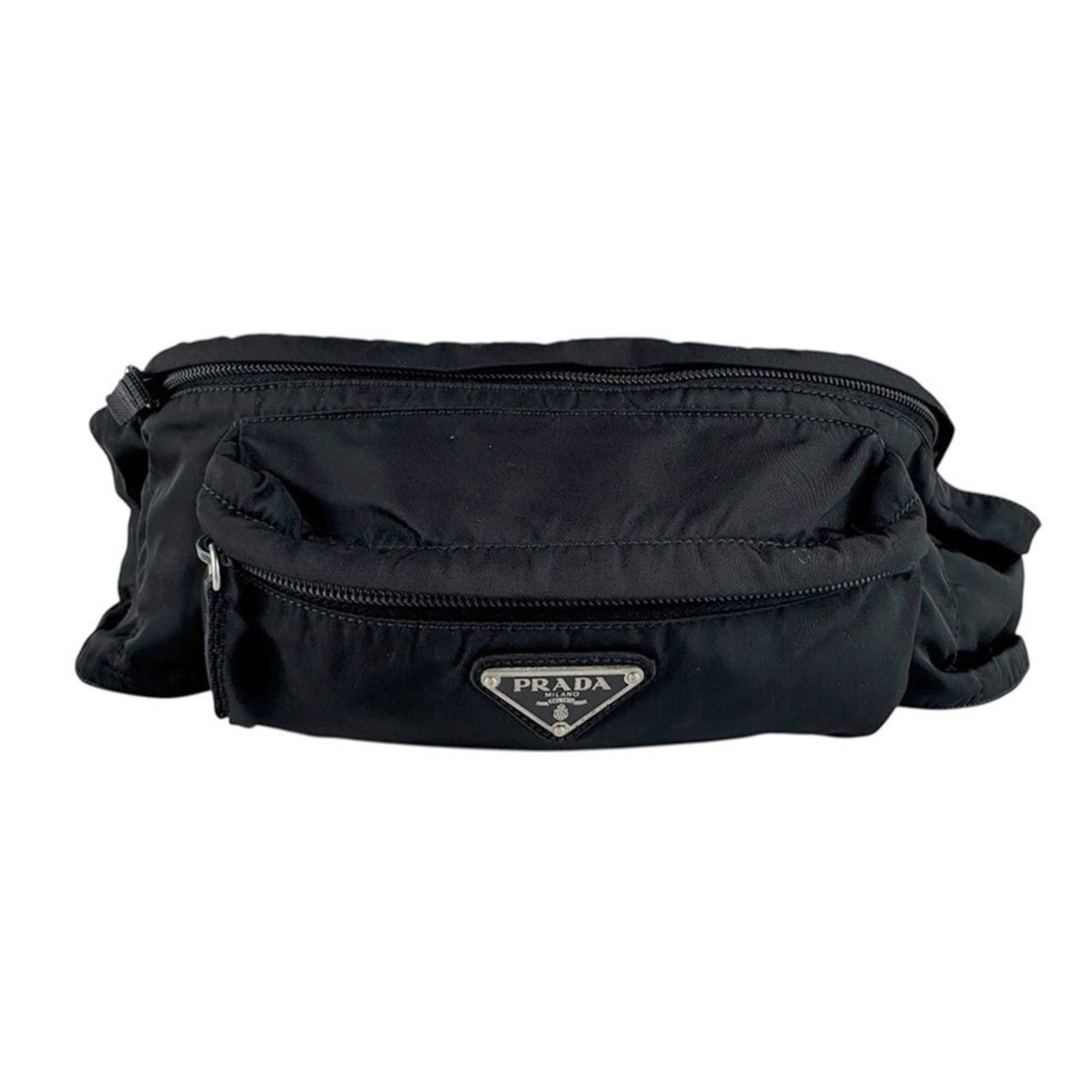 Nylon Prada Fanny Pack: Nylon Prada Fanny Pack This listing features Nylon Prada Fanny Pack. Item specifics are provided below. Item Specifics: Brand: Prada Type: Fanny Pack Material: Nylon Color: Black Gender: Women,Men Siz