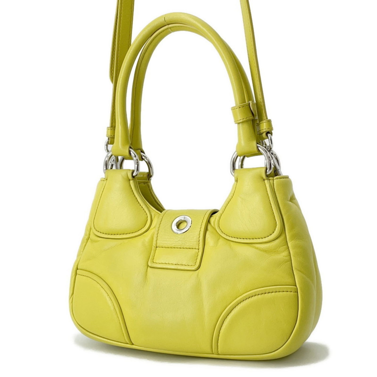 Leather Prada Handbag - 2