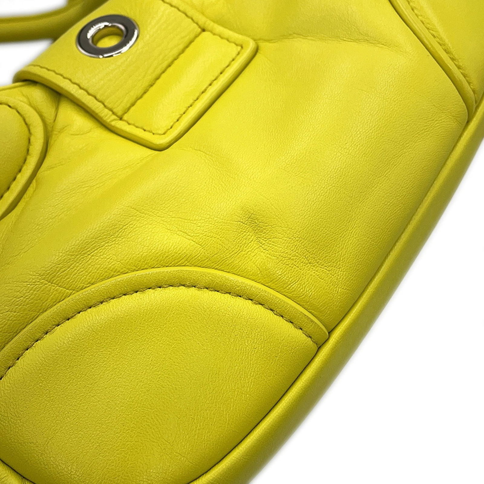 Leather Prada Handbag - 7