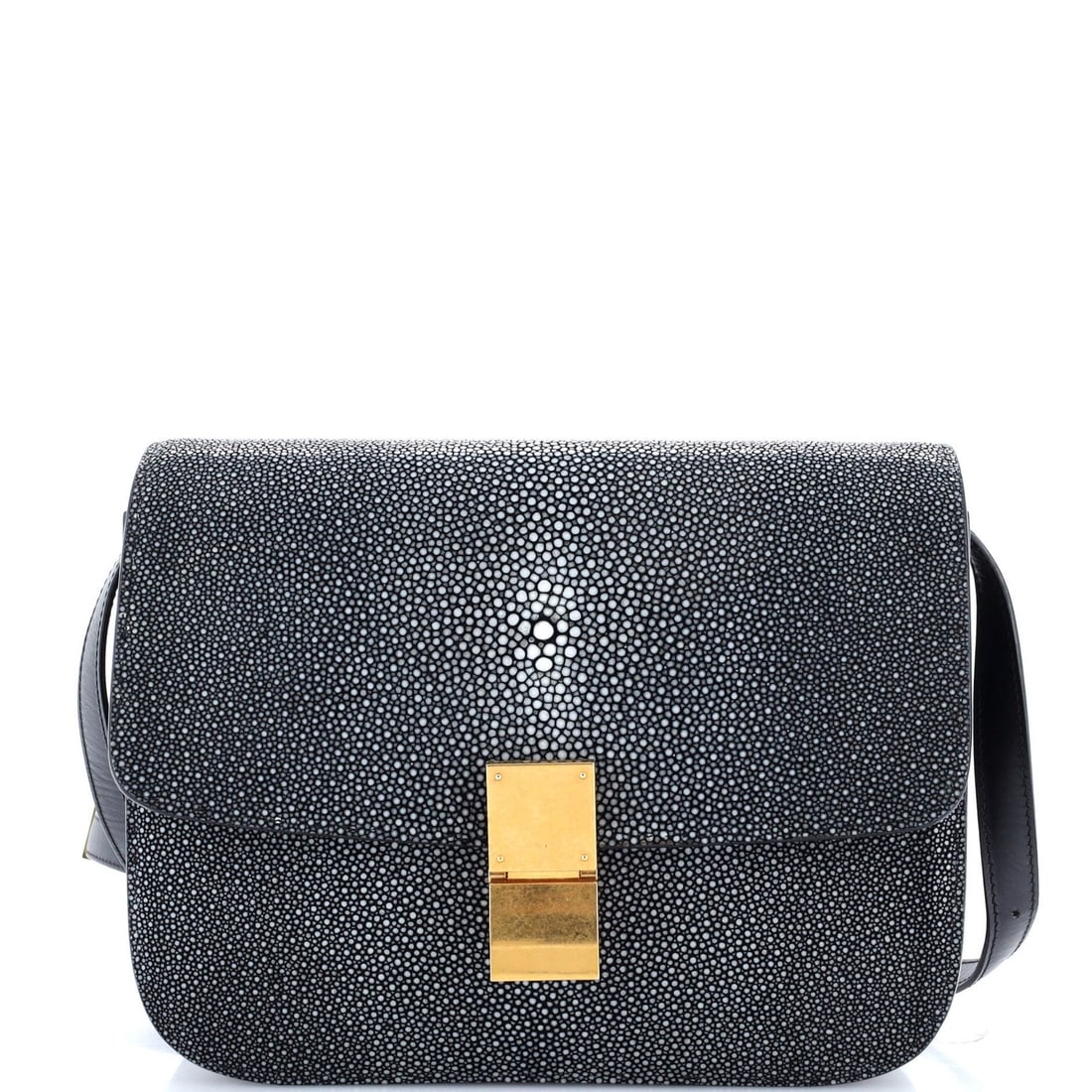 Medium Celine Classic Box Bag Stingray: Medium Celine Classic Box Bag Stingray This listing features Medium Celine Classic Box Bag Stingray. Item specifics are provided below. Item Specifics: Brand: Celine Exterior Material: Stingray Style: